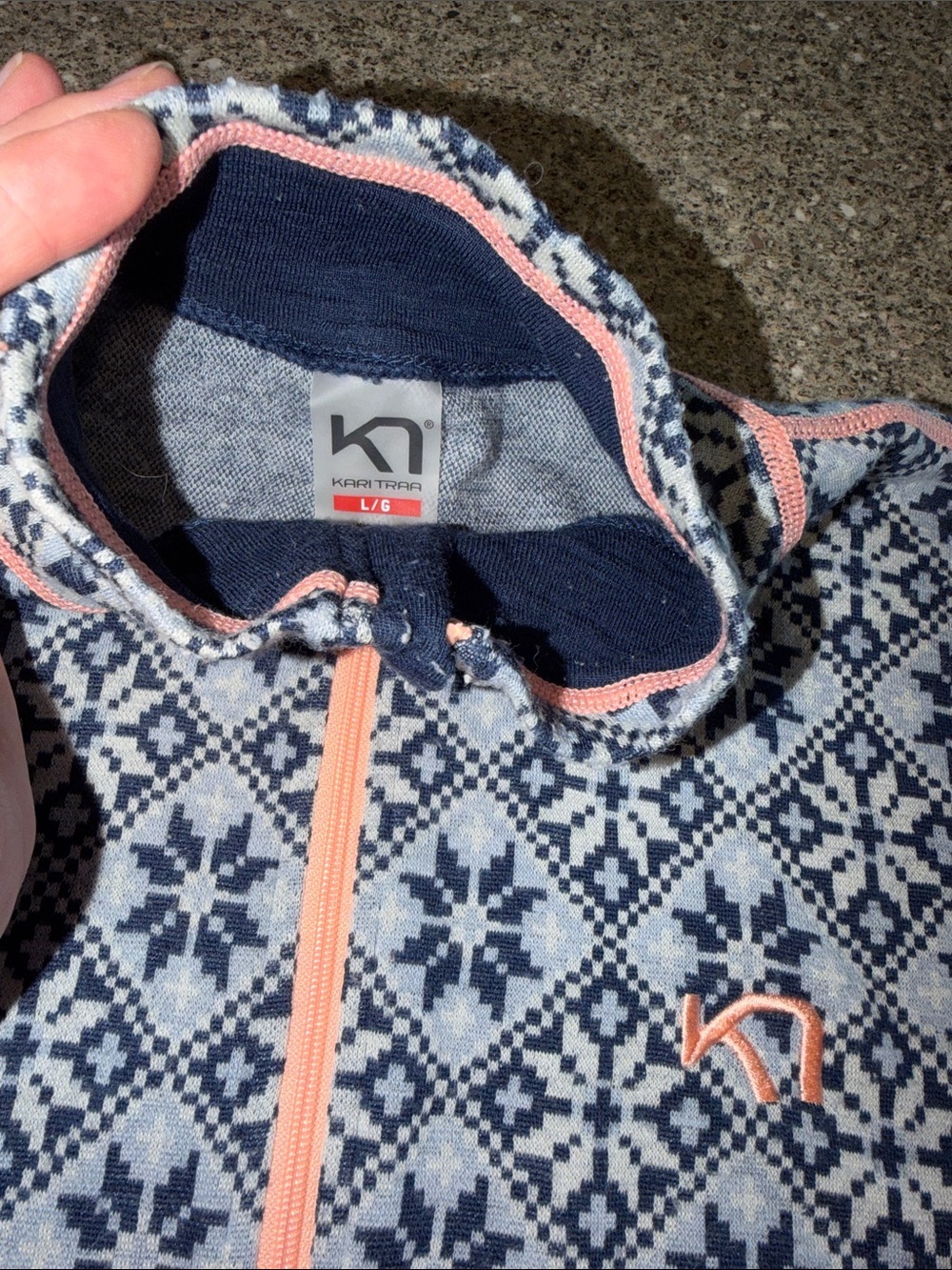 Kari Traa Wool Patterned Half-Zip Sweater - Picture 2 of 3